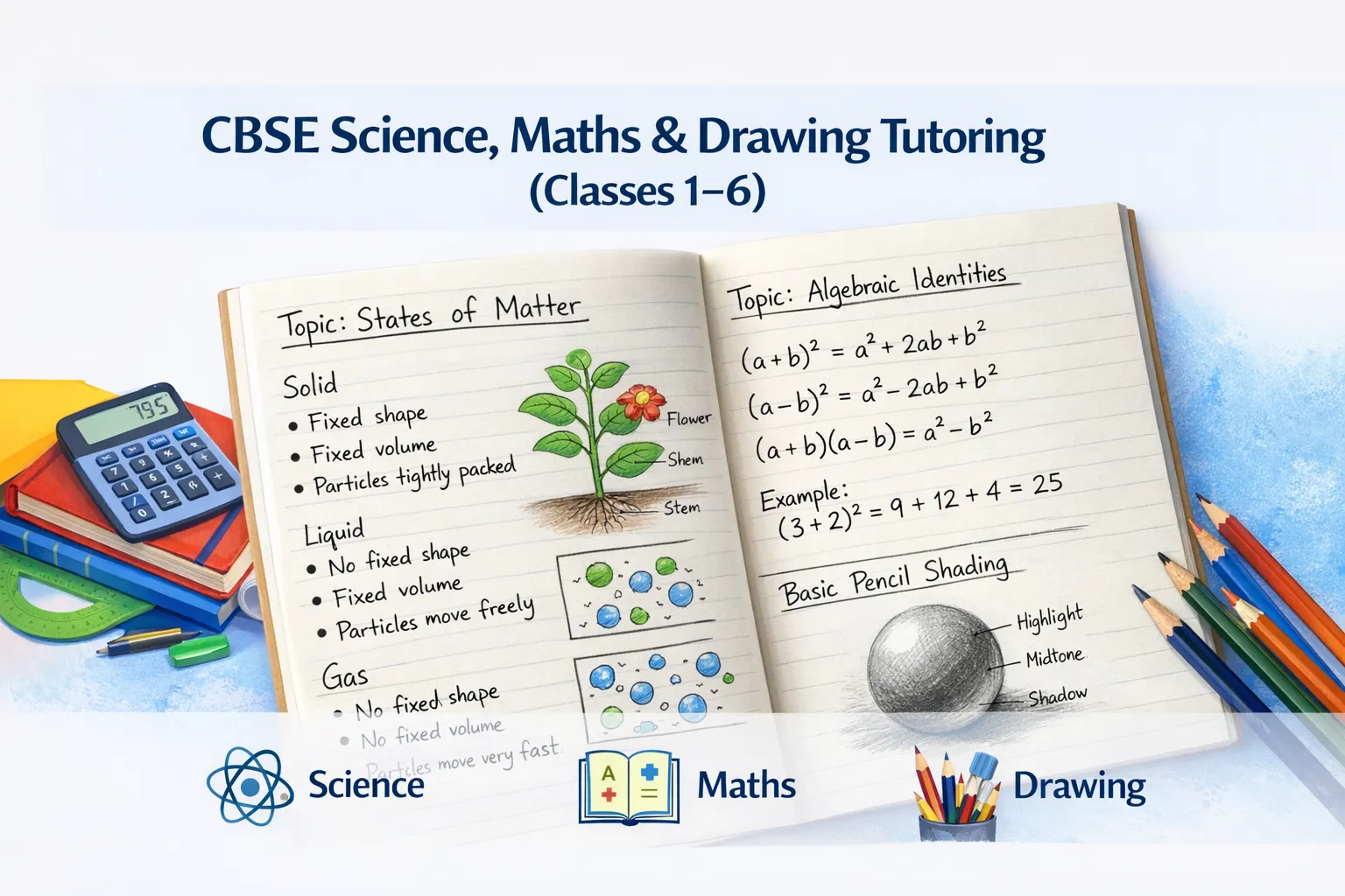 CBSE Academic Tutoring & Drawing (Classes 1–10) by Soujanya Pall