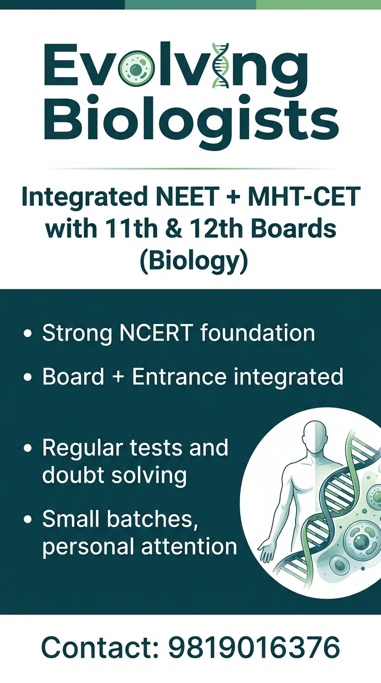 Integrated NEET + MHT-CET With 11th & 12th Boards